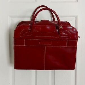 McKlein Red Leather Brief Case